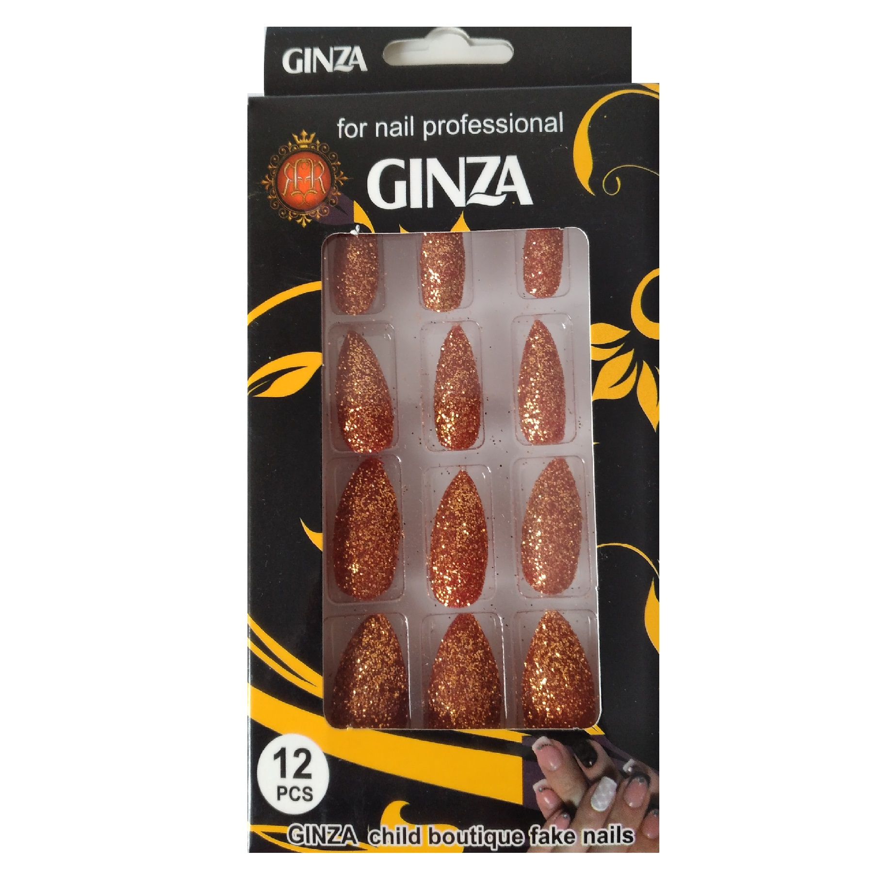 ناخن مصنوعی گینزا مدل AES4465 بسته 12 عددی