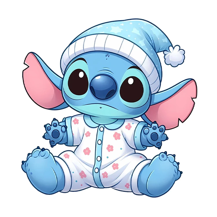 استیکر پارچه و لباس پاد آفرین مدل کارتونی کیوت استیچ بامزه کد S3857