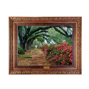 تابلو فرش ماشینی نقش نگار رضوی طرح منظره کد 565KC