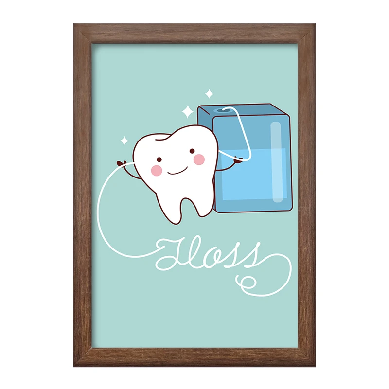 تابلو خندالو طرح دندان و دندان پزشکی کودکانه کد 36770