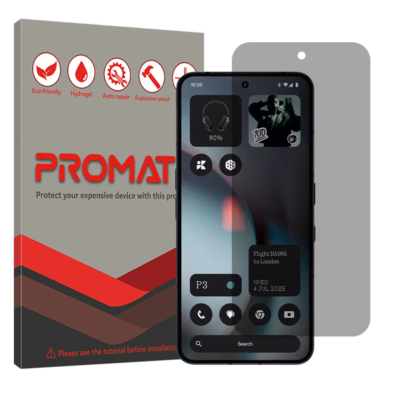 محافظ صفحه نمایش حریم شخصی پرومیت مدل Resistant مناسب برای گوشی موبایل ناتینگ Phone 3