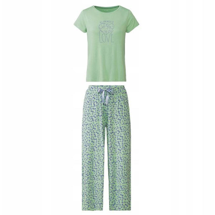 ست تی شرت آستین کوتاه و شلوار زنانه اسمارا مدل 17364649