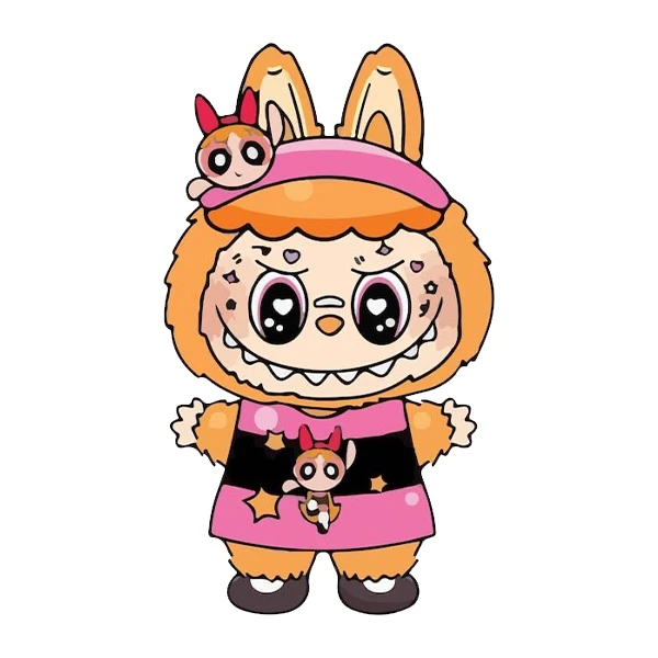 استیکر پارچه و لباس پاد آفرین طرح لبوبو کد 41