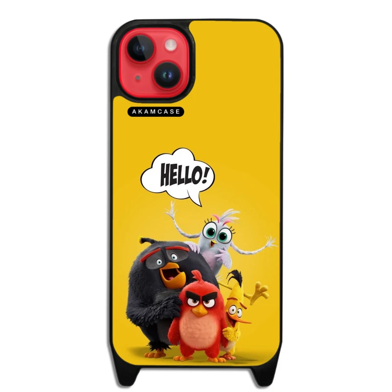 کاور آکام مدل AMC-WLA14PLUS-ANGRY BIRDS17 مناسب برای گوشی موبایل اپل iPhone 14 Plus