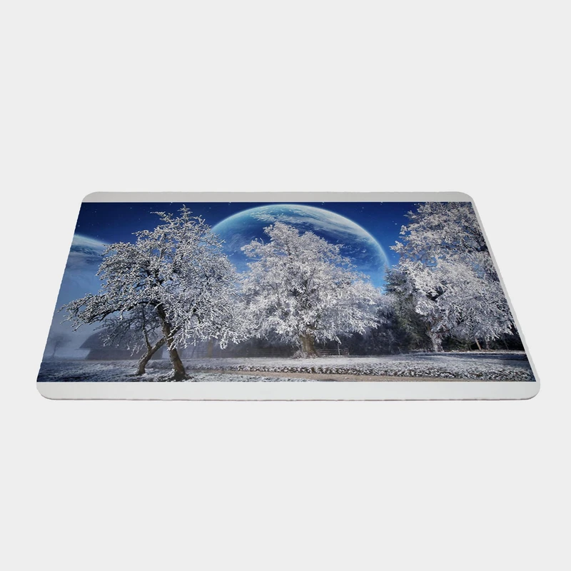 ماوس پد طرح درختان برفی سایز 24x37 سانتی متر
