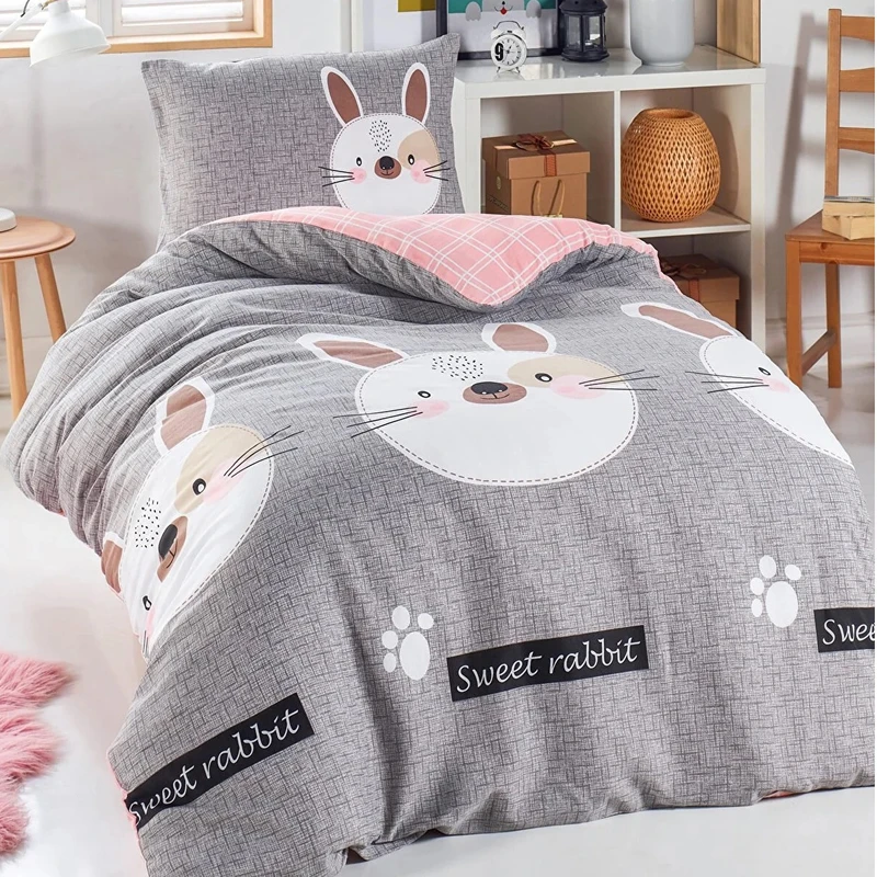 سرویس روتختی ایپونج مدل خرگوشی 021495 یک نفره سه تکه