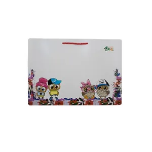 تخته وایت برد رویش مدل m.d.f طرح جغد کد 007 سایز 24x34 سانتی متر