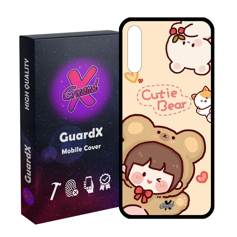 کاور گارد ایکس طرح خرسی مدل Glass10506 مناسب برای گوشی موبایل آنر 9X/9X Pro/Y9S/P SMART Pro 2019