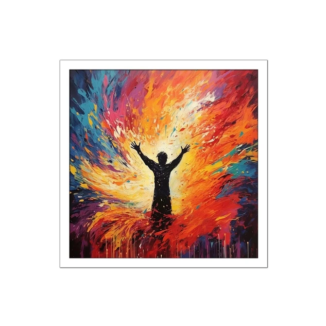 تابلو نوری بکلیت طرح روزنه نور و امید مدل لایت باکس W-MID-20855