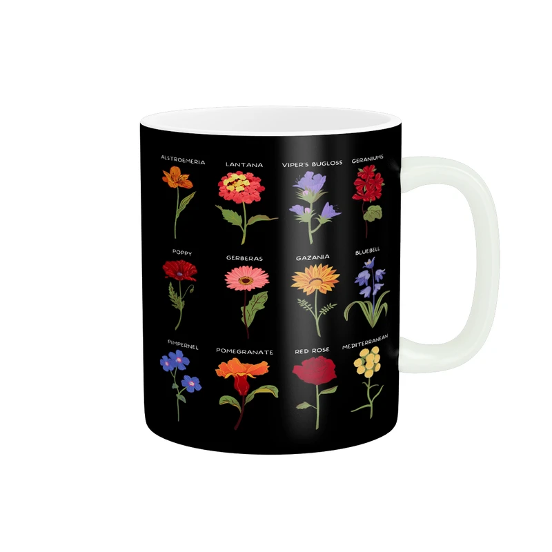 ماگ طرح گل کد M33