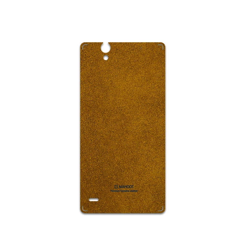 برچسب پوششی ماهوت مدل Brown-Chamois-Leather مناسب برای گوشی موبایل سونی Xperia C4