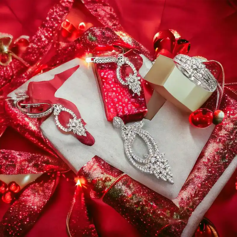 نیم ست نقره زنانه مدل 0127