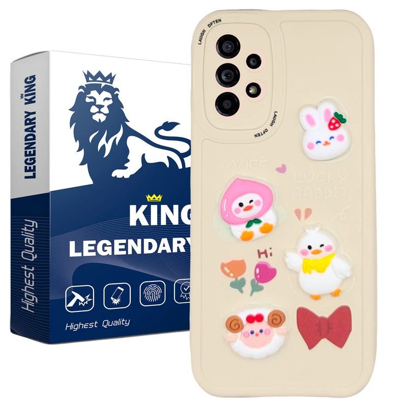  کاور لاین کینگ مدل جوجه و ببعی وخرگوش مناسب برای گوشی موبایل  سامسونگ Galaxy A13 4G