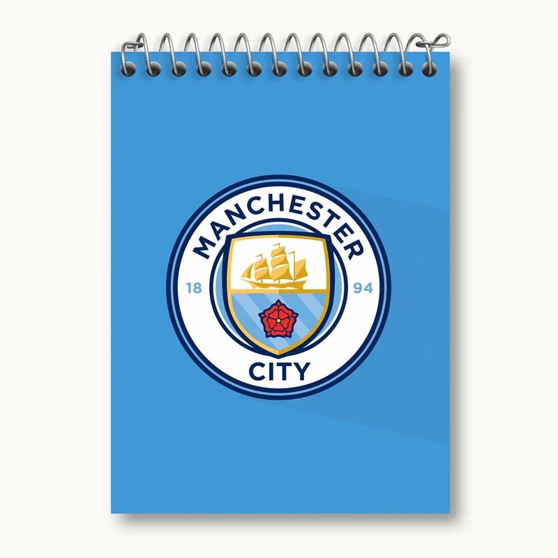 دفتر یادداشت 50 برگ خندالو مدل باشگاه منچستر سیتی کد 26783