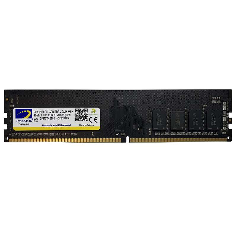 رم دسکتاپ DDR4 تک کاناله 2666 مگاهرتز CL19 تواینموس مدل PC4-21300U ظرفیت 16 گیگابایت