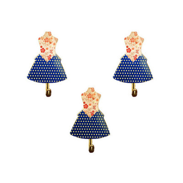 آویز حوله هوک طرح لباس کد BH320 مجموعه ۳ عددی