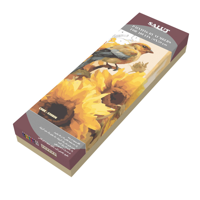 بسته رنگ آمیزی سالوت مدل آکرولیک کد 030806 مجموعه 18 عددی