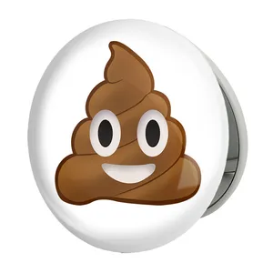 آینه جیبی خندالو طرح ایموجی مدل تاشو کد 24681 