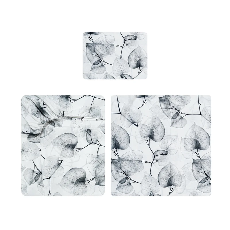 سرویس روتختی 1 نفر 3 تکه آدنو مدل برگ کد CH166 