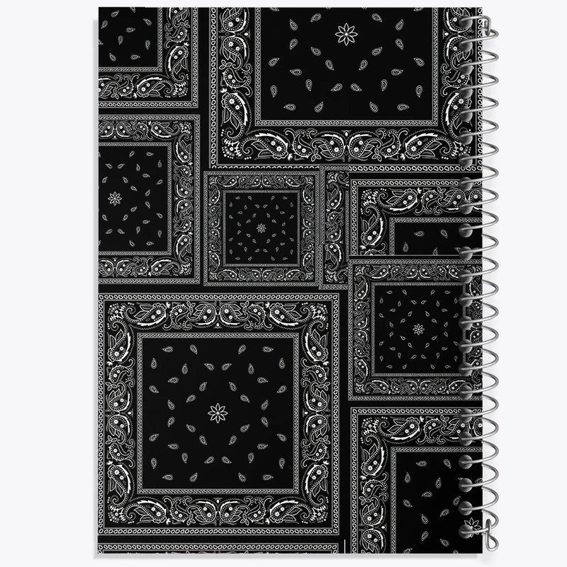 دفتر ژورنال نویسی 50 برگ خندالو مدل نقطه ای طرح بته جقه کد N4480