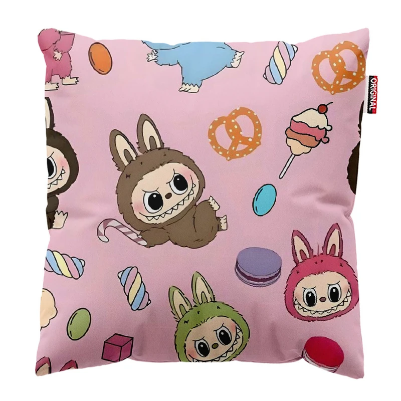 کوسن پاد آفرین طرح لبوبو سایز 30*30 سانتی متر