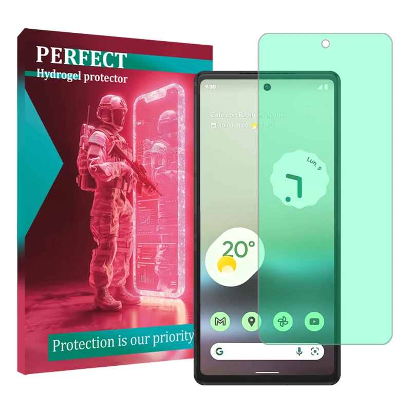 محافظ صفحه نمایش گرین لایت پرفکت مناسب برای گوشی موبایل گوگل Pixel 6a
