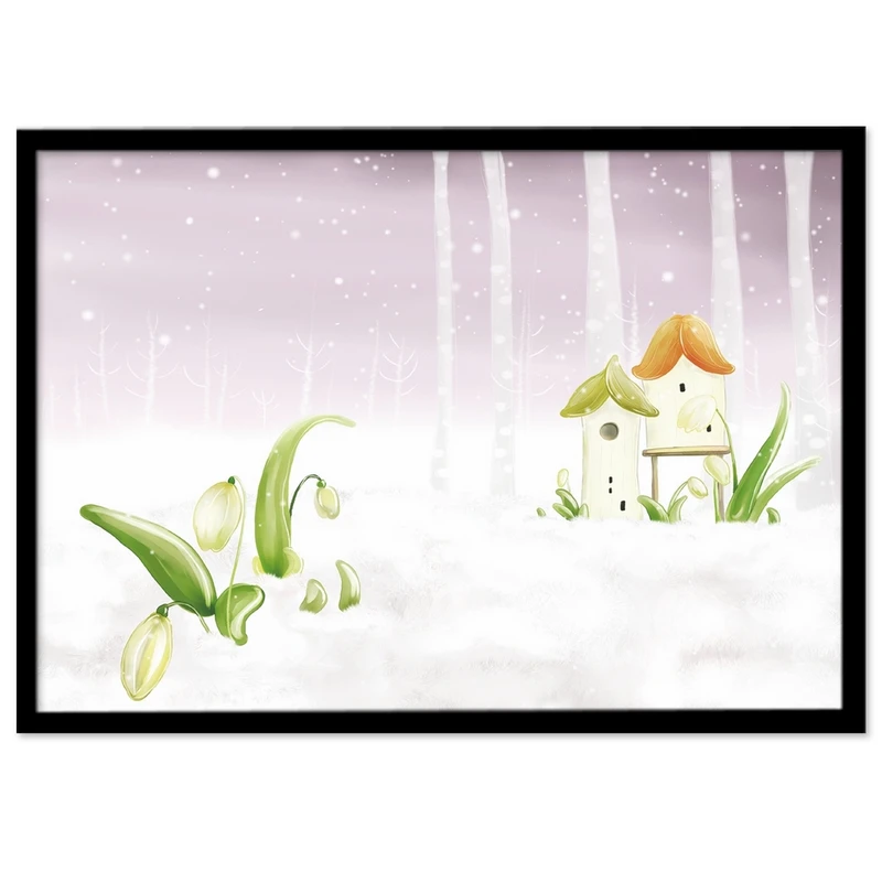 تابلو بکلیت طرح نقاشی زمستان مدل B-S964