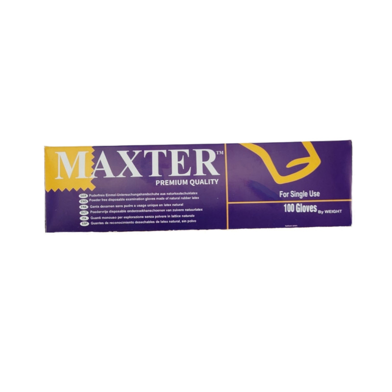 دستکش لاتکس غیر پودری مدل مکستر سایز کوچک (S) بسته 100 عددی دستکش لاتکس غیر پودری مدل مکستر سایز کوچک (S) بسته 100 عددی