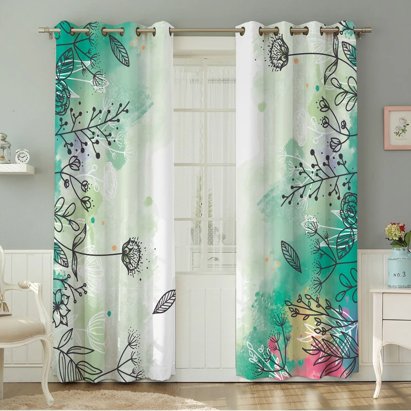 پرده نیروانا طرح سنتی  مدل هازان کد 4245 سایز 140×280 سانتی متر