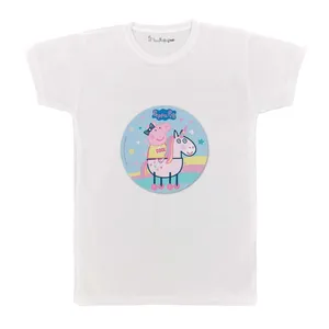 تی شرت بچگانه پرمانه طرح پپا پیگ کد pmt.4754