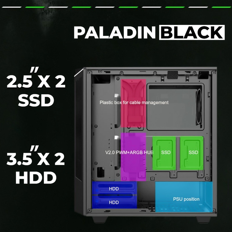 کامپیوتر دسکتاپ گیمر استورم مدل GAMING Hell Blade