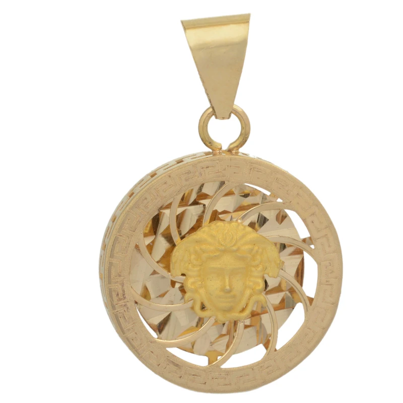 آویز گردنبند طلا کم اجرت 18 عیار زنانه طلای مستجابی طرح ورساچه 2 کد A1125