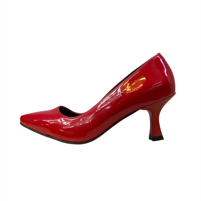 کفش زنانه مدل 059 02 ورنی رنگ قرمز