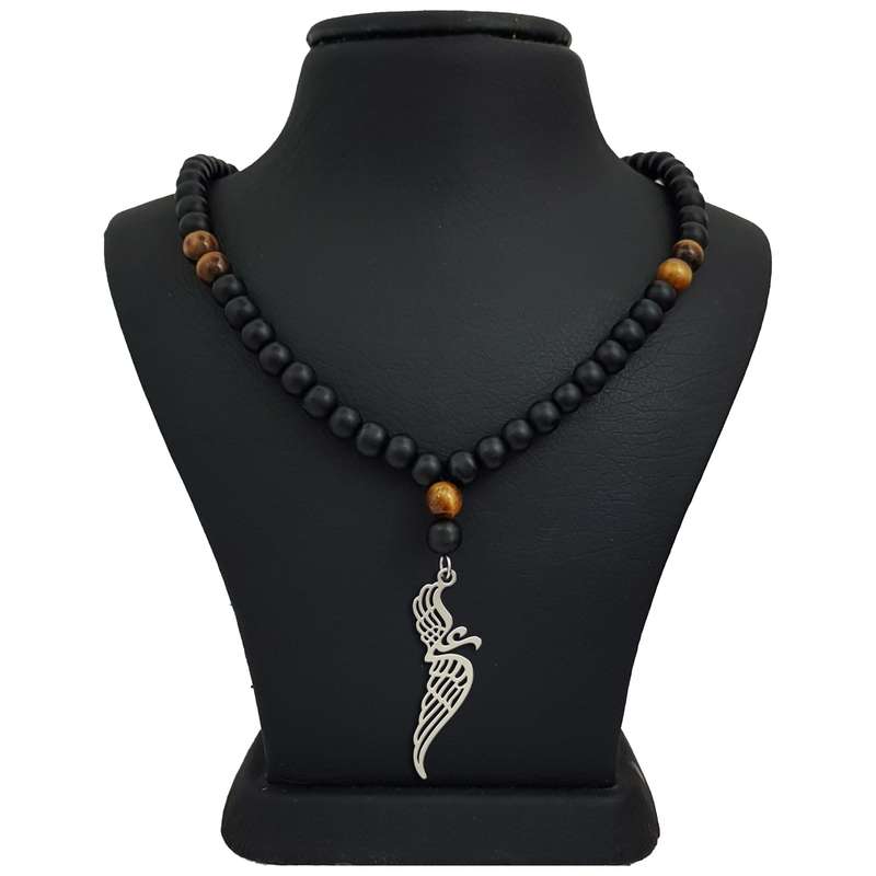 گردنبند نقره مردانه ترمه ۱ طرح علی کد mas 00454 گردنبند نقره مردانه ترمه ۱ طرح علی کد mas 00454