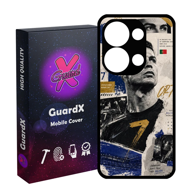 کاور گارد ایکس طرح CR7 مدل 11096 مناسب برای گوشی موبایل شیائومی Redmi Note 13 Pro 4G / Poco M6 Pro 4G