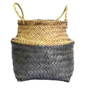 گلدان حصیری شادین وود مدل Silver