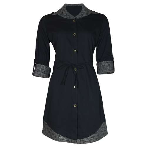 مانتو زنانه مدل رها رنگ مشکی