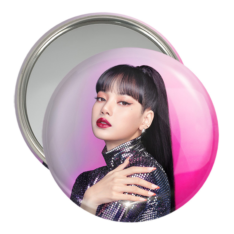 آینه جیبی خندالو مدل لیسا بلک پینک Black Pink کد 14320 آینه جیبی خندالو مدل لیسا بلک پینک Black Pink کد 14320