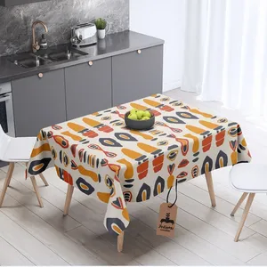 رومیزی برند رومیزی باز طرح مستطیل مدل آفریقایی باستان کد 1058