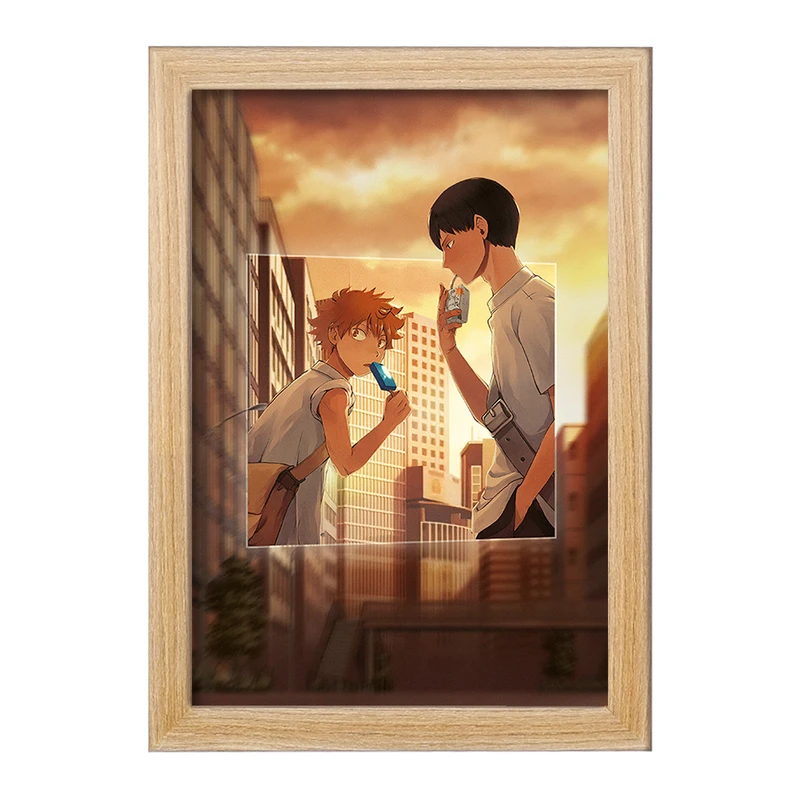 تابلو خندالو مدل کاگیاما و هیناتا انیمه هایکیو Haikyu  کد 17757