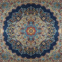 رومیزی ترمه نگین خاتم یزد طرح اردیبهشت کد SRM