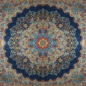 رومیزی ترمه نگین خاتم یزد طرح اردیبهشت کد SRM