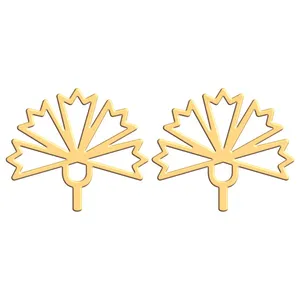 گوشواره طلا 18 عیار زنانه فرشته مدل اسلیمی WEL-000086