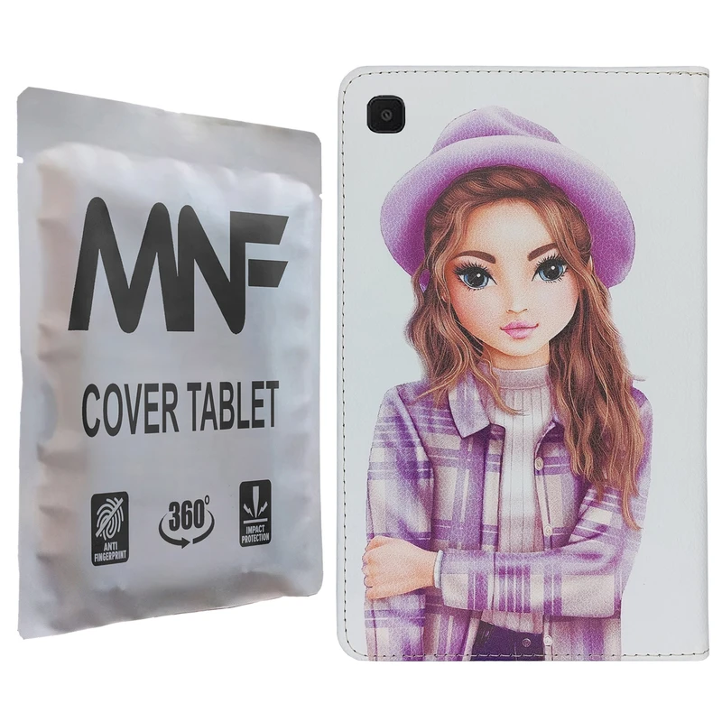 کیف کلاسوری ام ان اف طرح دختر فانتزی کد M-298 مناسب برای تبلت سامسونگ Galaxy Tab A7 Lite / T225