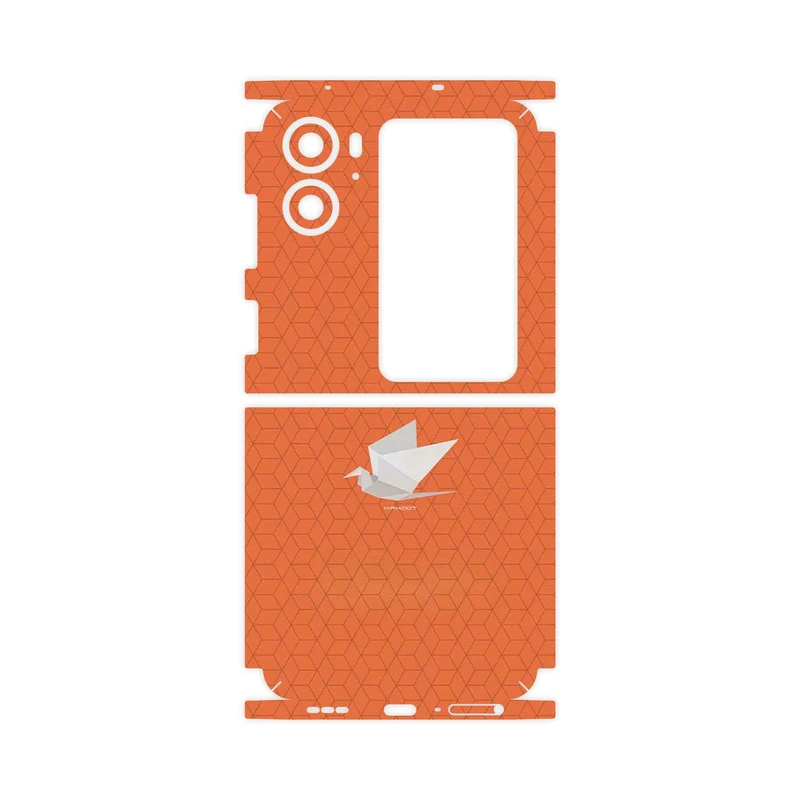 برچسب پوششی ماهوت مدل Minimalist origami bird-FullSkin مناسب برای گوشی موبایل اپو Find N2 Flip
