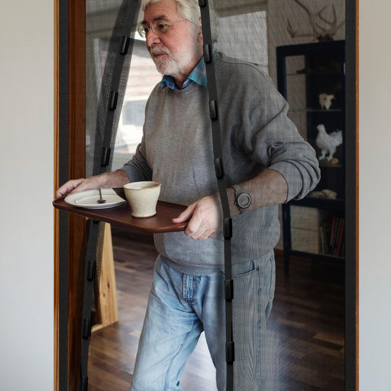 پرده توری مگنتیک آسان مش مدل asan47 سایز 90x230 سانتی متر