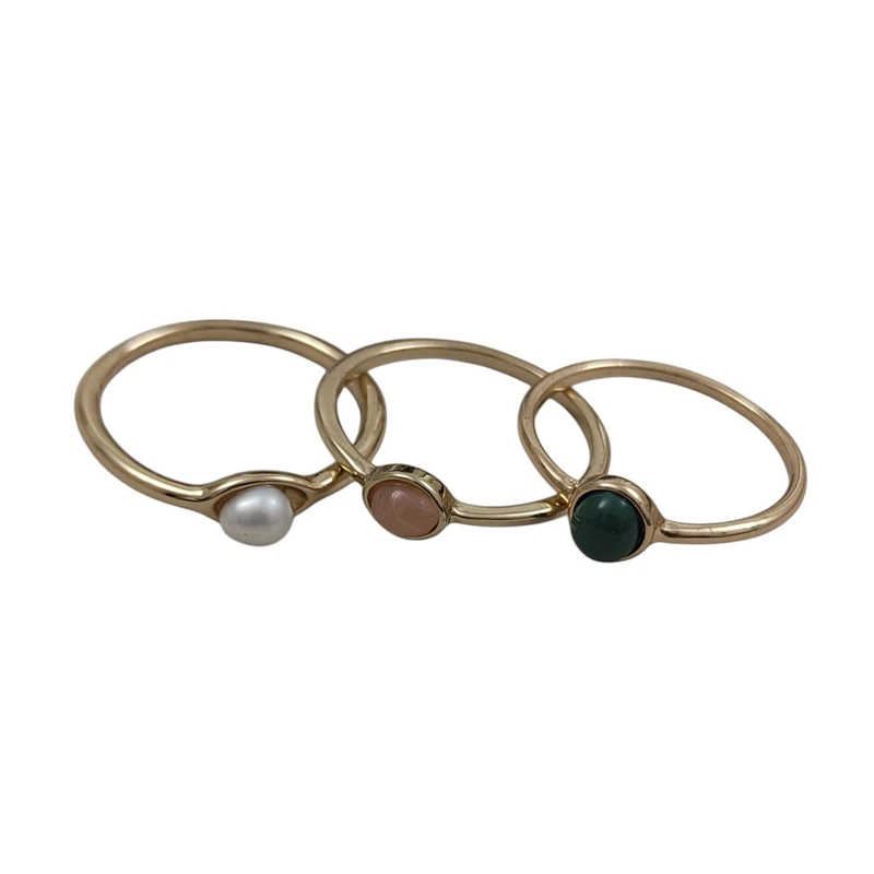 انگشتر زنانه مدل E2838 مجموعه 3 عددی