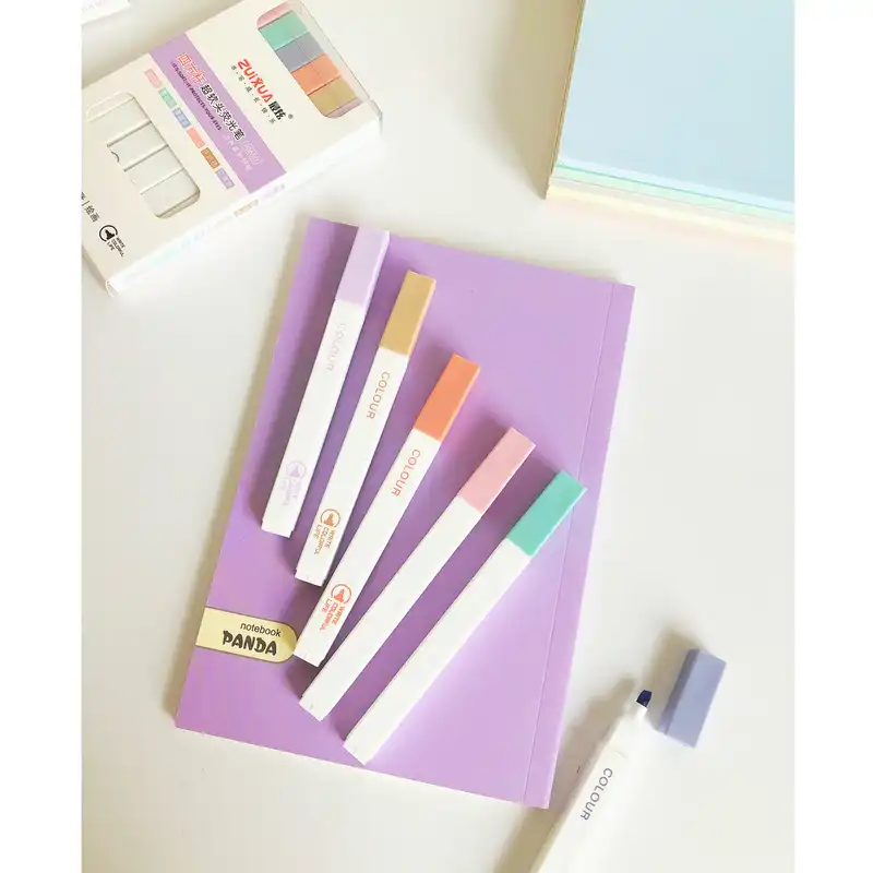 ماژیک علامت گذار مدل پاستلی بسته 6 عددی