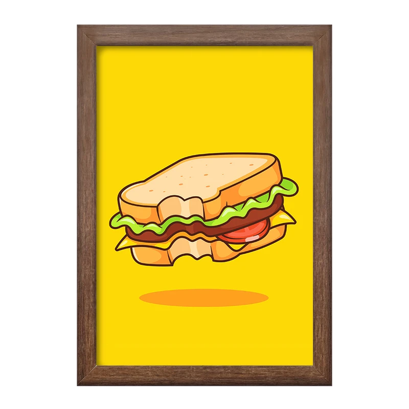تابلو خندالو طرح فست فود ساندویچ کد 29473