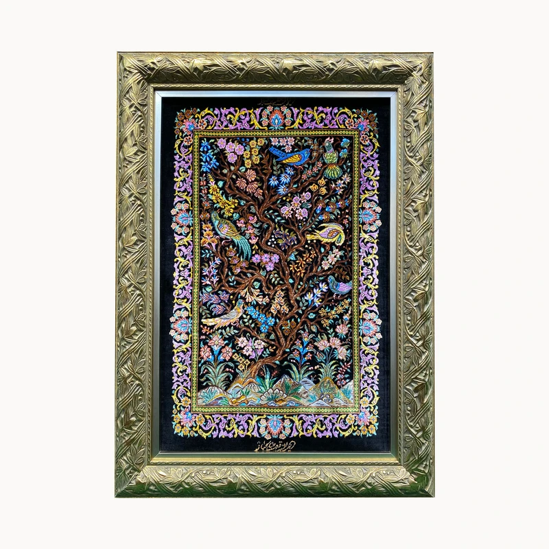 تابلو فرش دستباف طرح کومه ای کد ۲۱۴۳۰۷۳۳